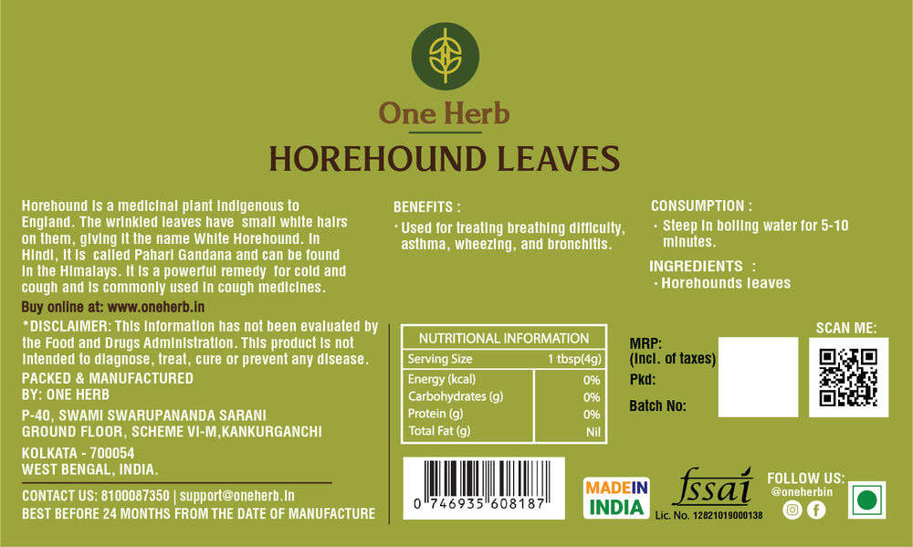 
                  
                    HOREHOUND LEAVES
                  
                