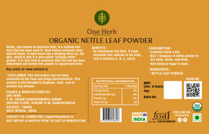 
                  
                    ORGANIC NETTLE LEAF POWDER
                  
                