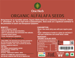 
                  
                    Organic Alfalfa Seeds
                  
                