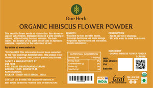 
                  
                    ORGANIC HIBISCUS FLOWER POWDER
                  
                