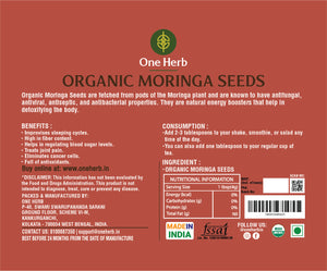 
                  
                    Organic Moringa Seed
                  
                