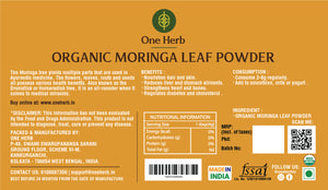 
                  
                    ORGANIC MORINGA LEAF POWDER
                  
                