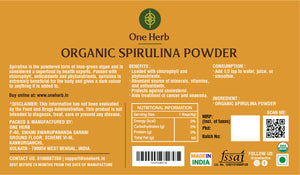 
                  
                    ORGANIC SPIRULINA POWDER
                  
                