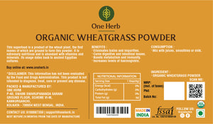 
                  
                    ORGANIC WHEATGRASS POWDER
                  
                
