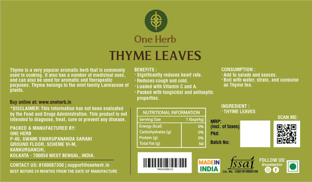 
                  
                    THYME LEAVES
                  
                